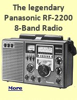 The legendary Panasonic RF-2200 8-band radio. referred to by many as �the Holy Grail� of shortwave portables, others say it�s �the best AM/FM/Shortwave portable radio ever made.